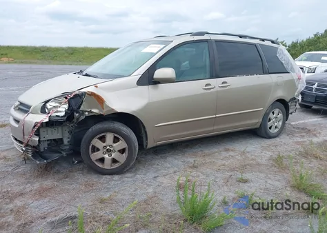 2004 Toyota Sienna Xle из США, поврежденный, VIN 5TDZA22C24S046259